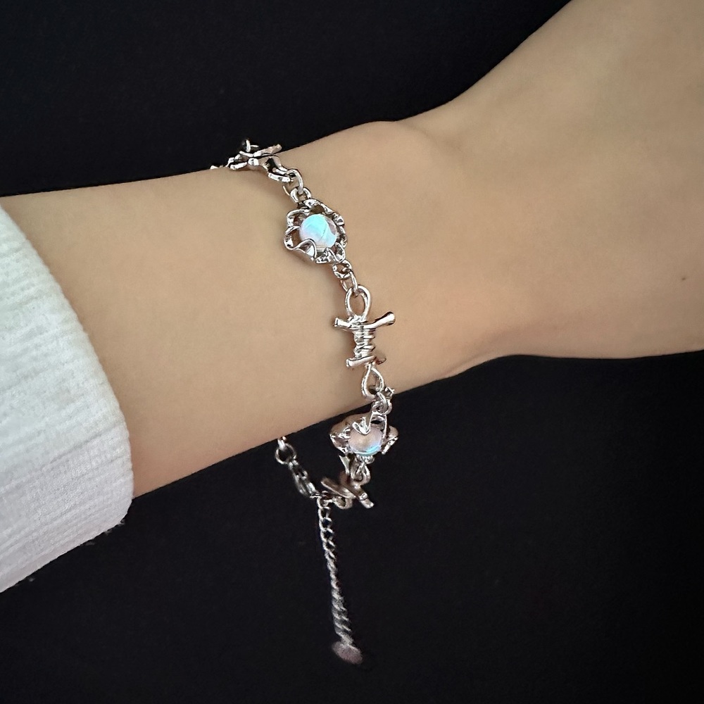 Moonstone knot bracelets